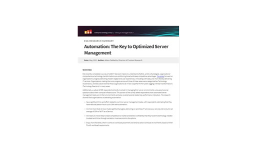 Automation: The Key to Optimized Server Management