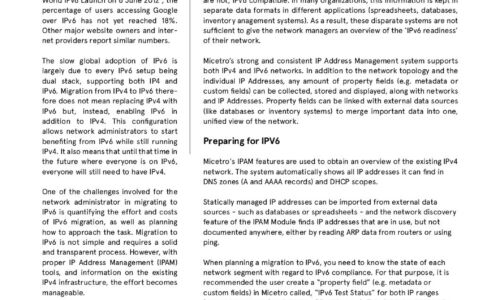 IPv6 migration with Micetro by Men&Mice