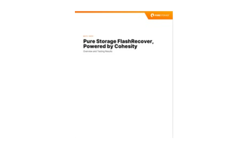 Pure Storage FlashRecover, Powered by Cohesity