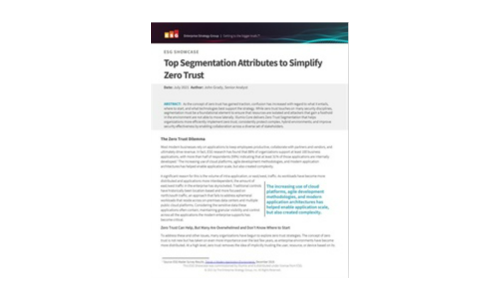 Top Segmentation Attributes to Simplify Zero Trust