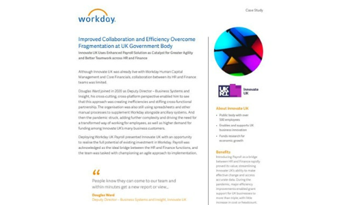 Workday and Innovate UK